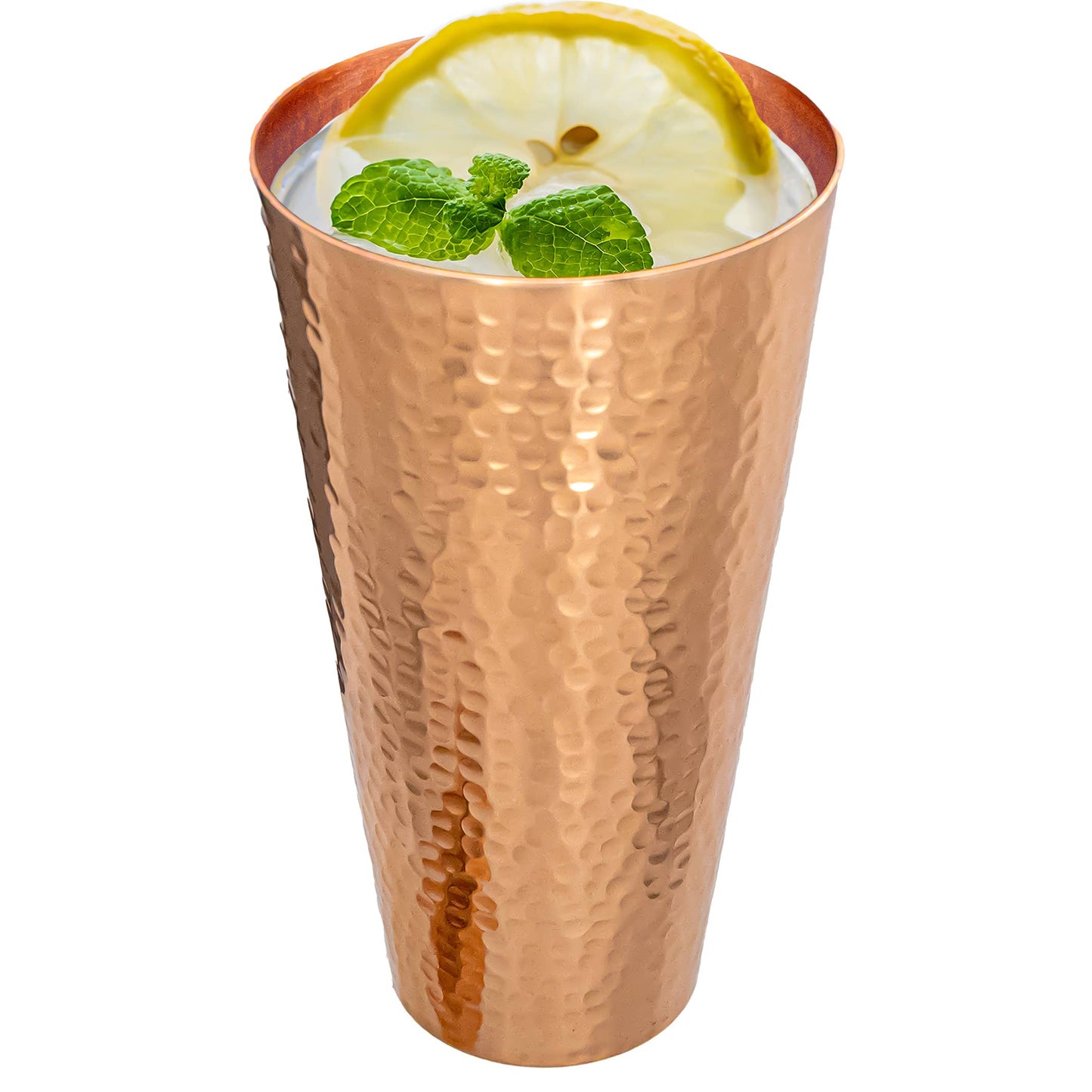 Premium Solid Copper Hammered Tumbler - 30 Ounce