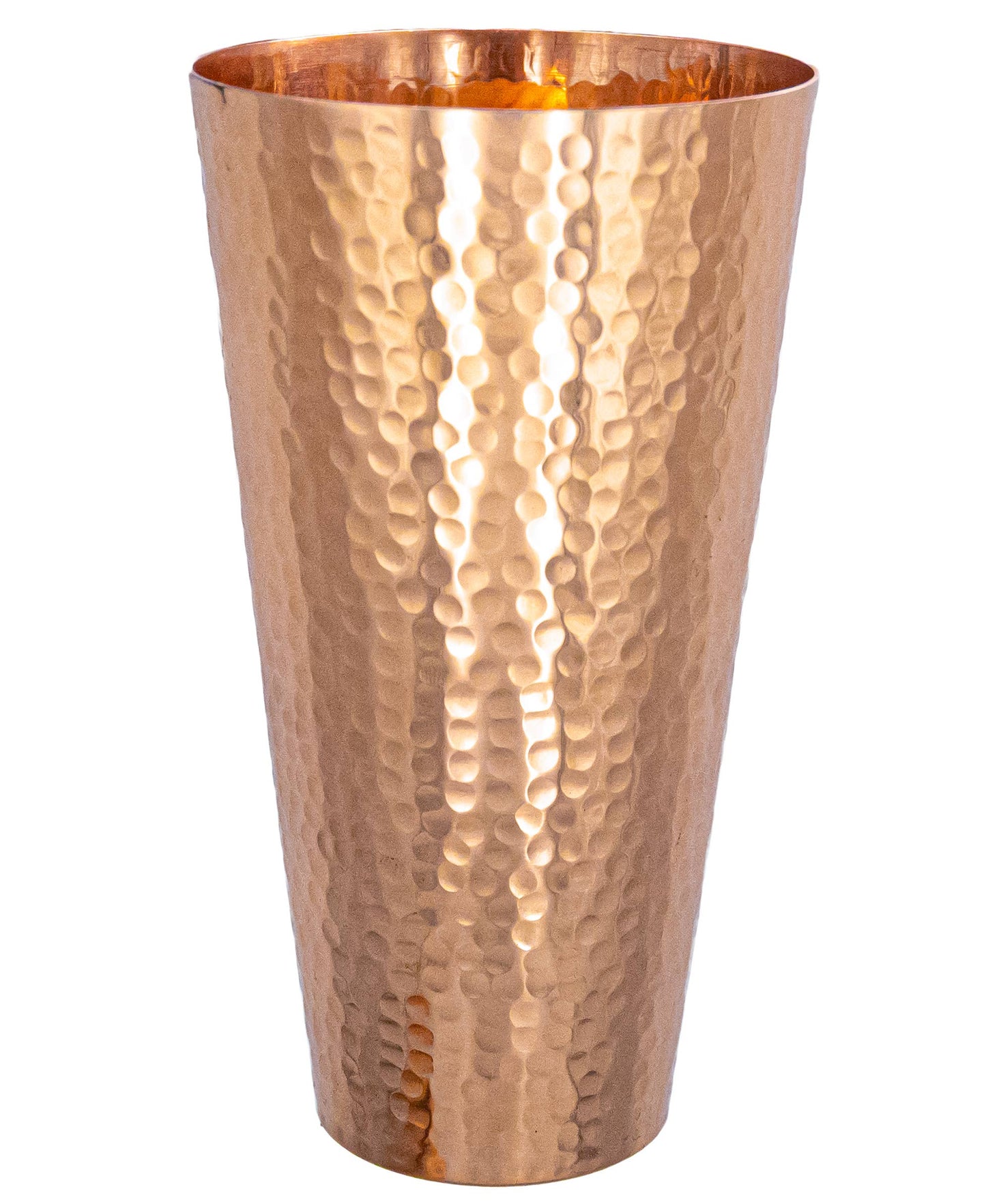 Premium Solid Copper Hammered Tumbler - 30 Ounce
