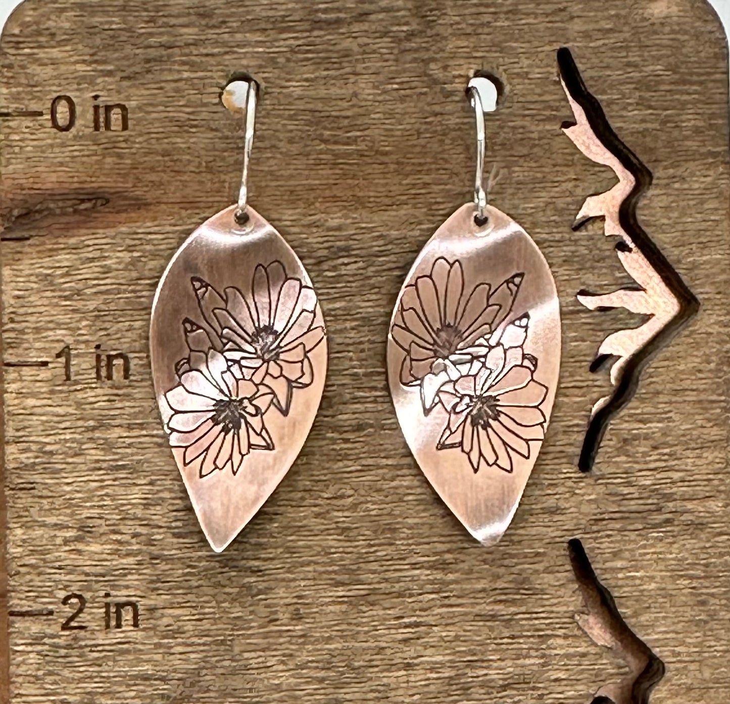 Copper Bitterroot Earrings