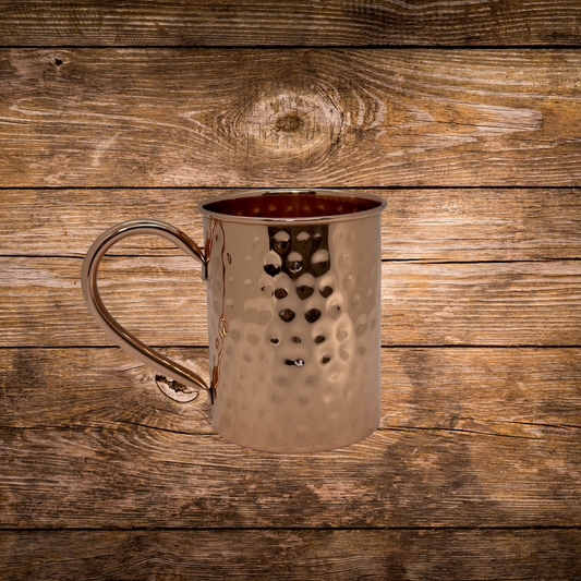 Shiny Hammered Straight Mug