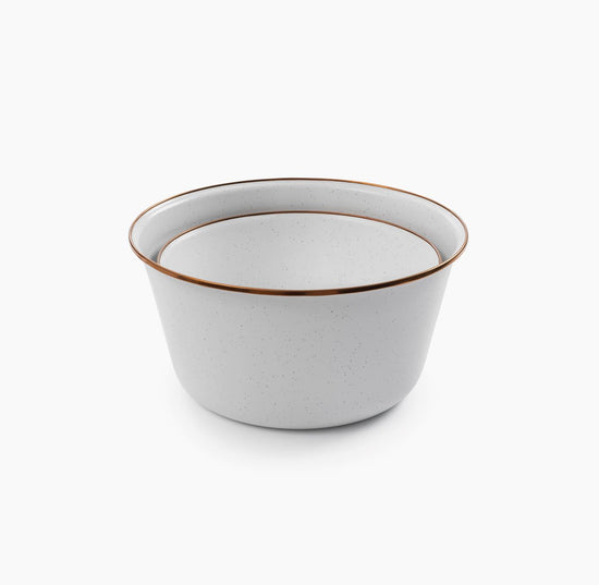 Enamel Mixing Bowl Set-Eggshell
