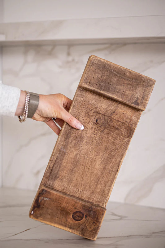 Trivet Riser Reclaimed Elm Wood Natural