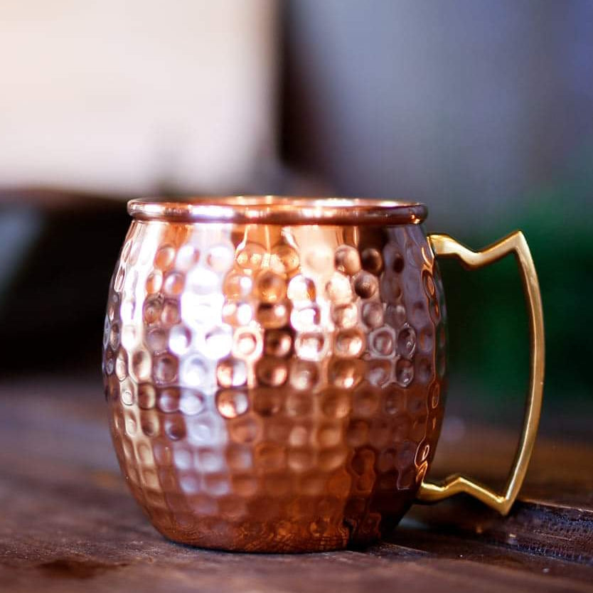 Shiny Hammered Moscow Mule Mug