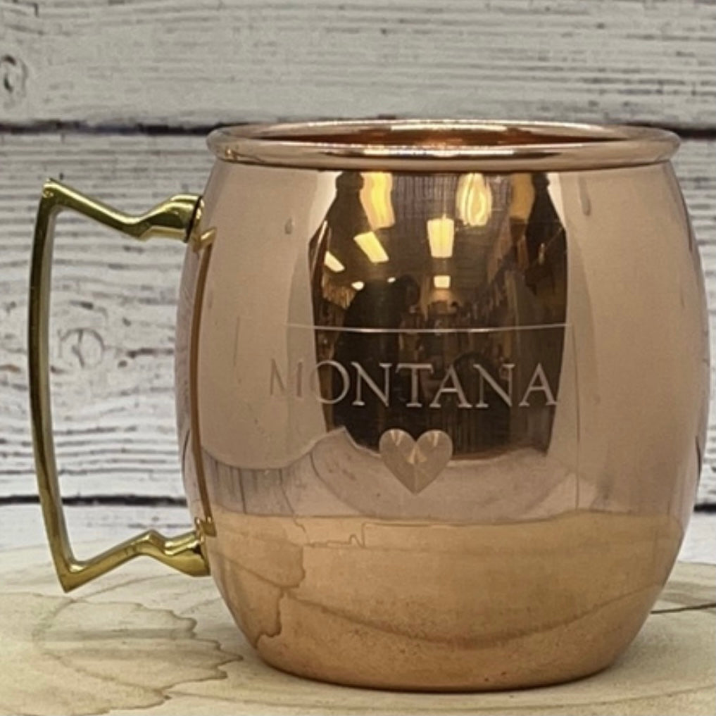 MONTANA LOVE COPPER MUG Shiny