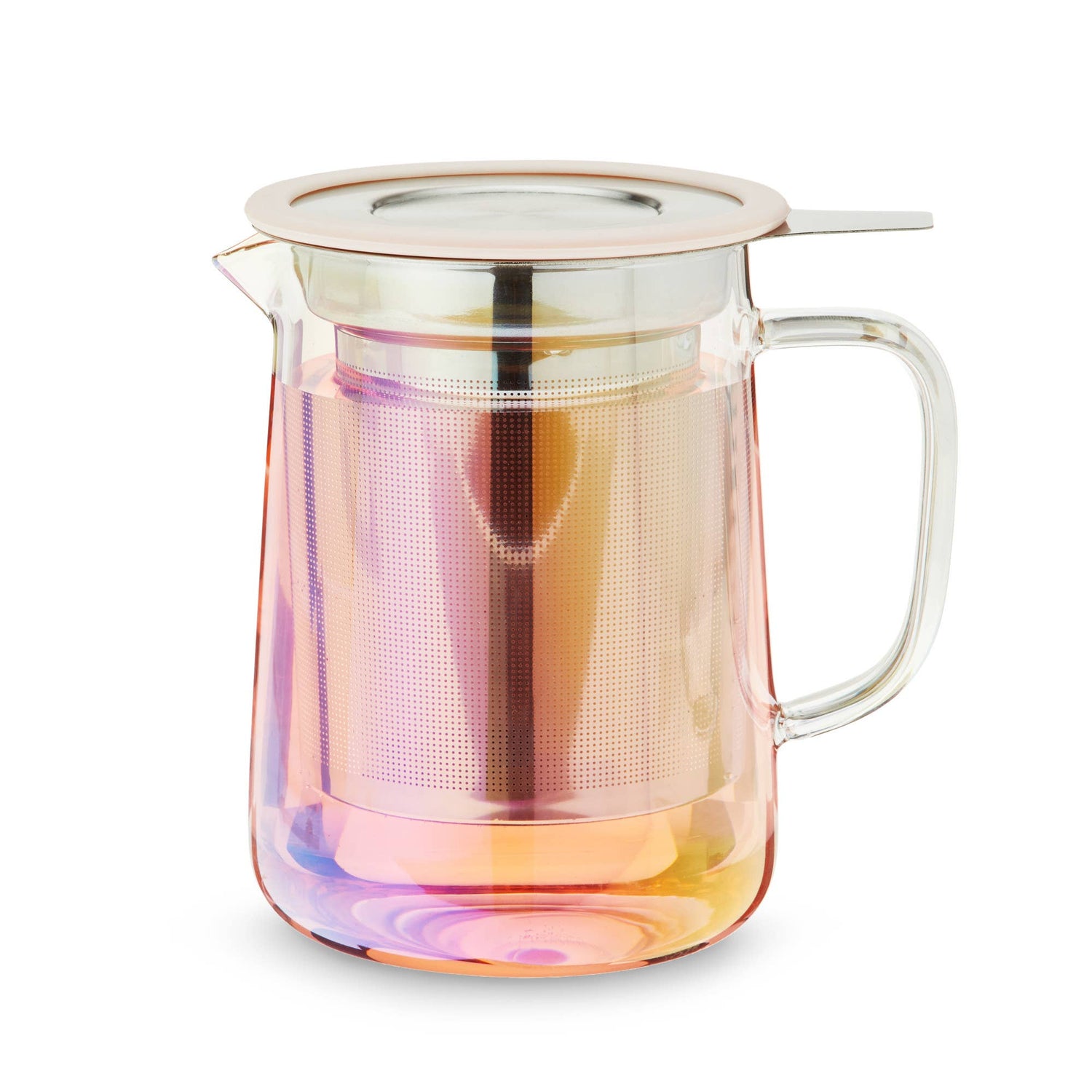 Chas™ Iridescent Glass Mini Teapot with Infuser and Lid 16oz