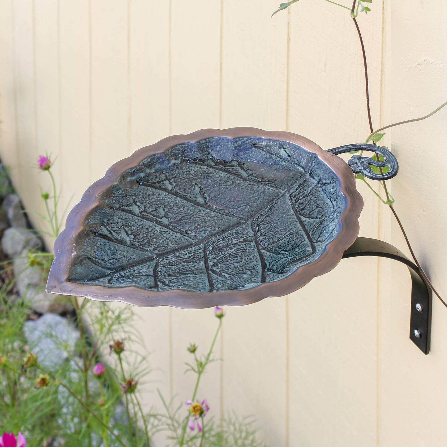 Aspen Leaf Birdbath- Wall Mount Bracket