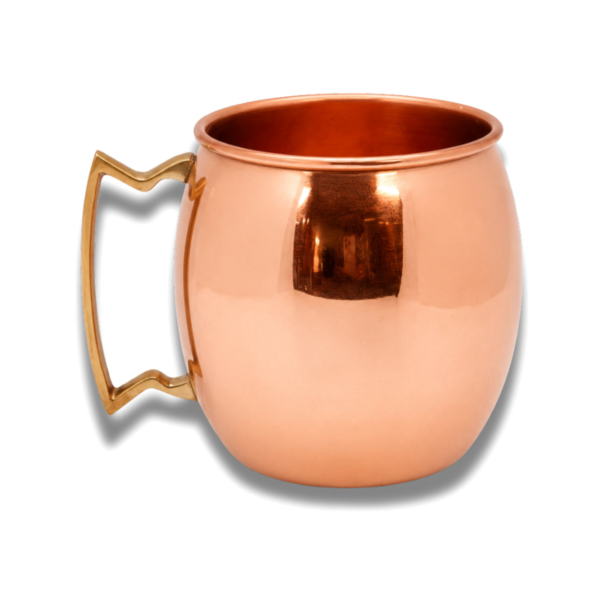 Shiny Smooth Copper Barrel Moscow Mule Mug