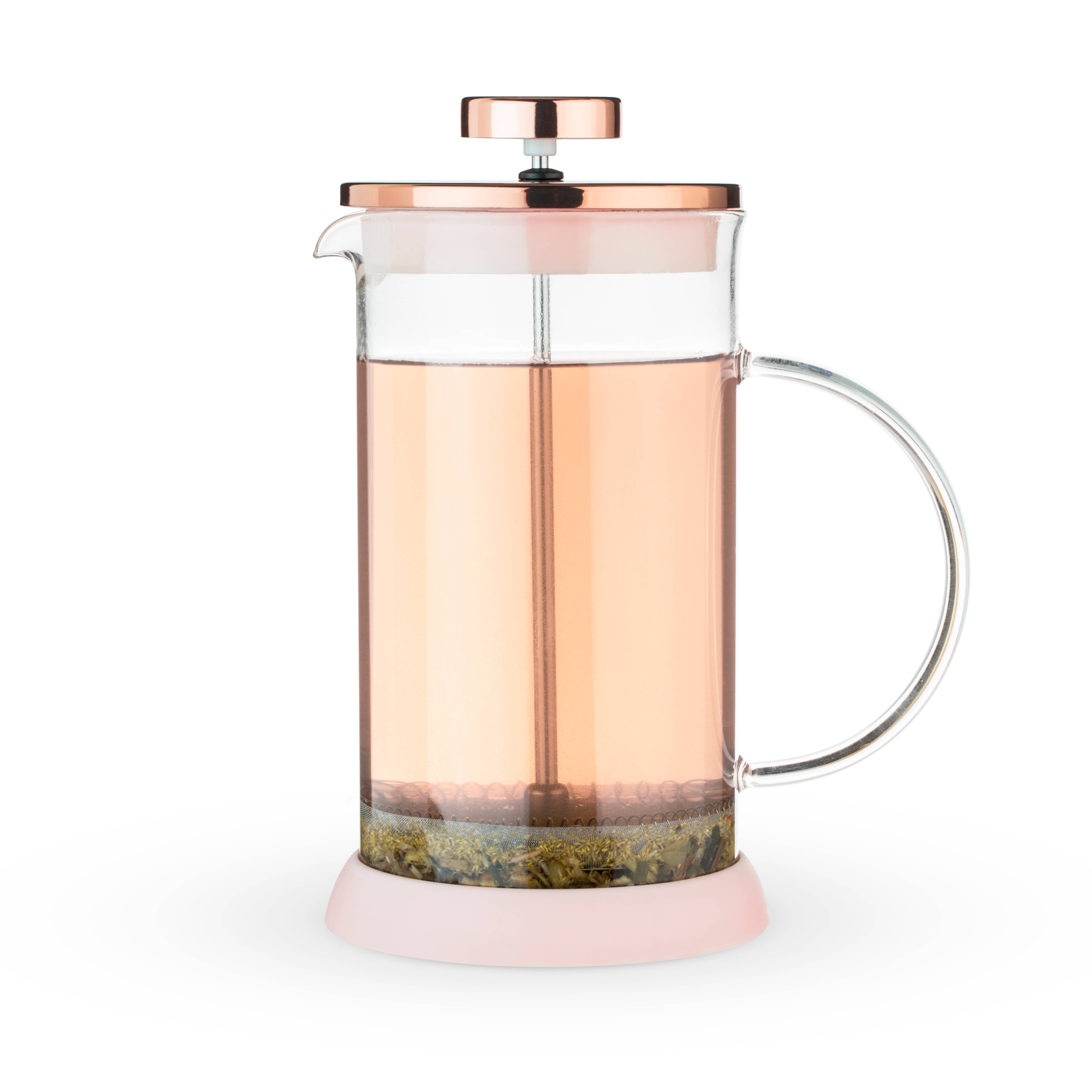 Riley™ Glass Portable Mini Coffee & Tea Press Pot - 12oz – Butte Copper ...