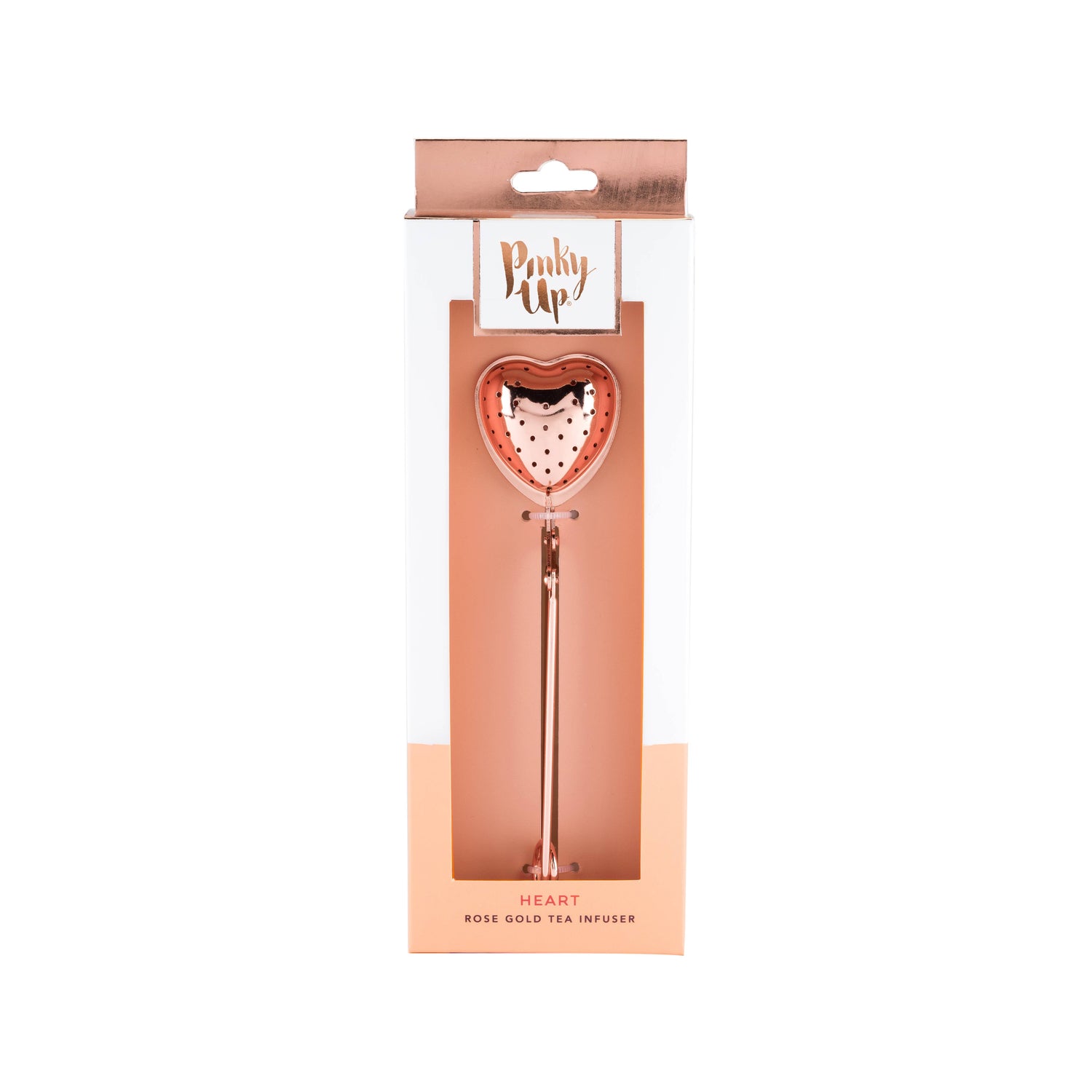 Rose Gold-Plated Stainless Steel Tea Infuser - Heart