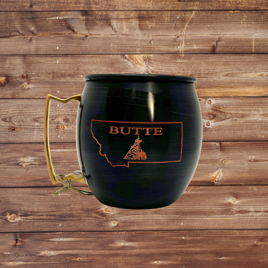 Butte W/ Gallows Frame Copper Mug