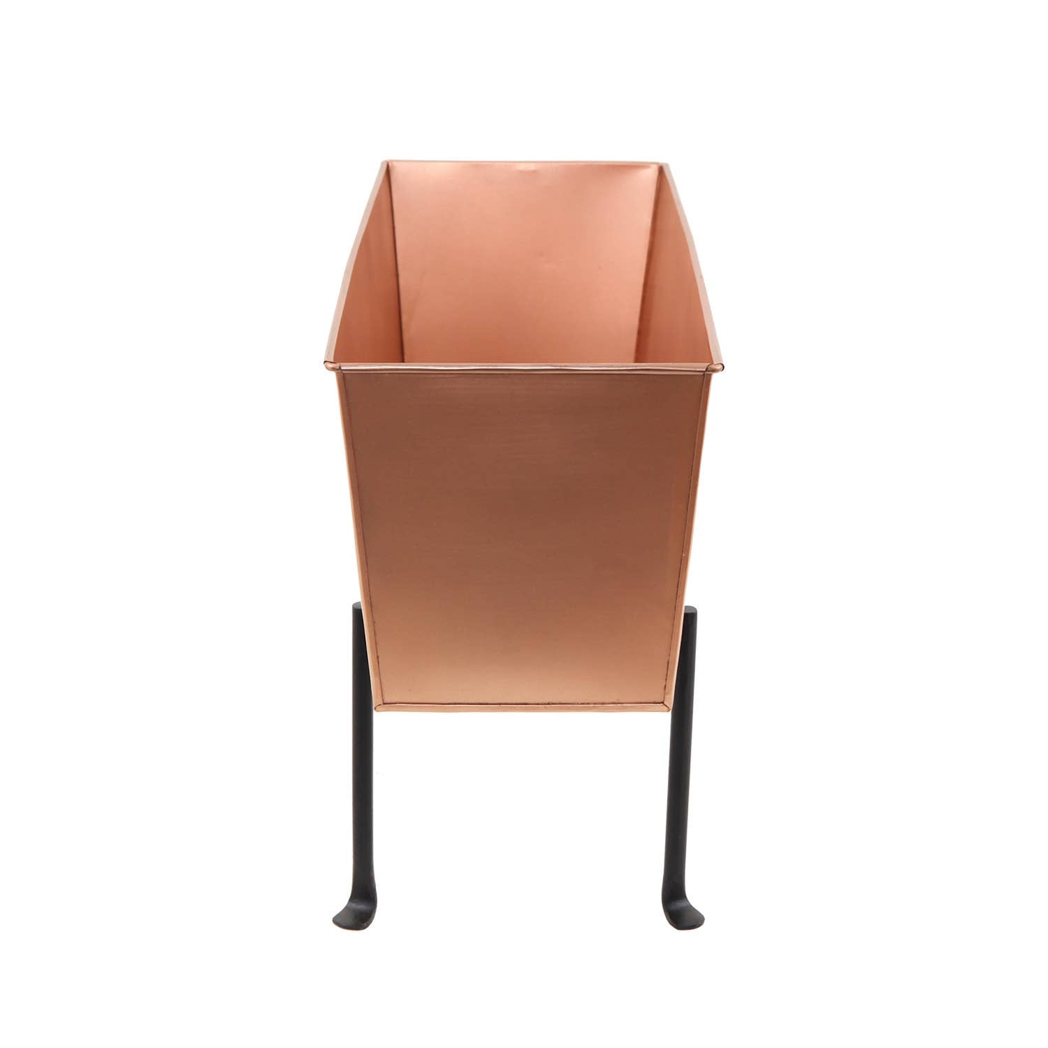 Copper Flower Box with Folding Stand