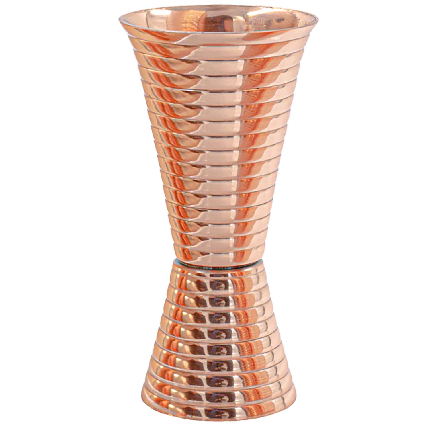 Fluted Copper Double Side Jigger