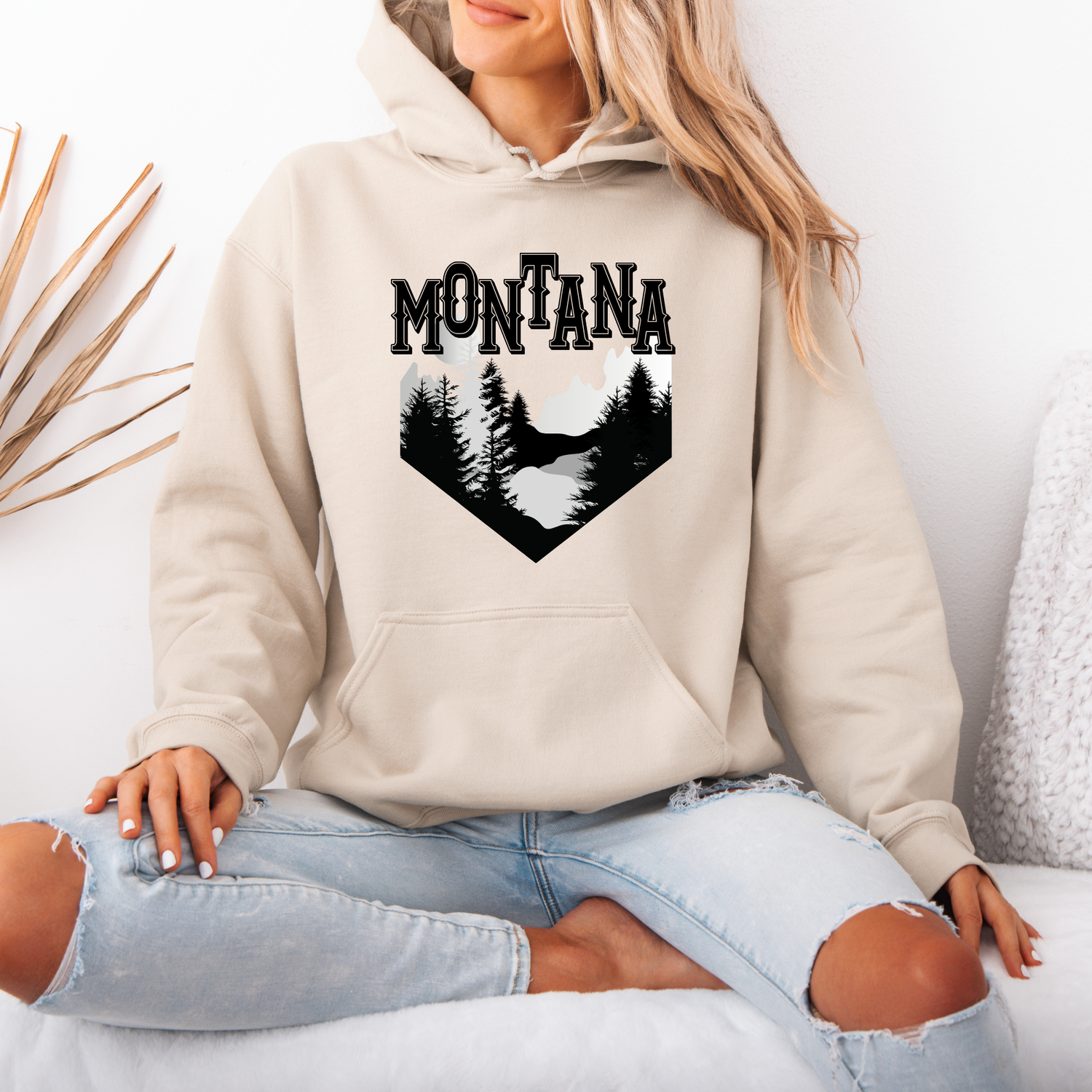 MT Mountains- Tan Hoodie