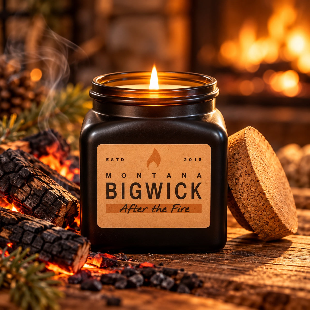 Montana Bigwick Heavy Square After the Fire candle
