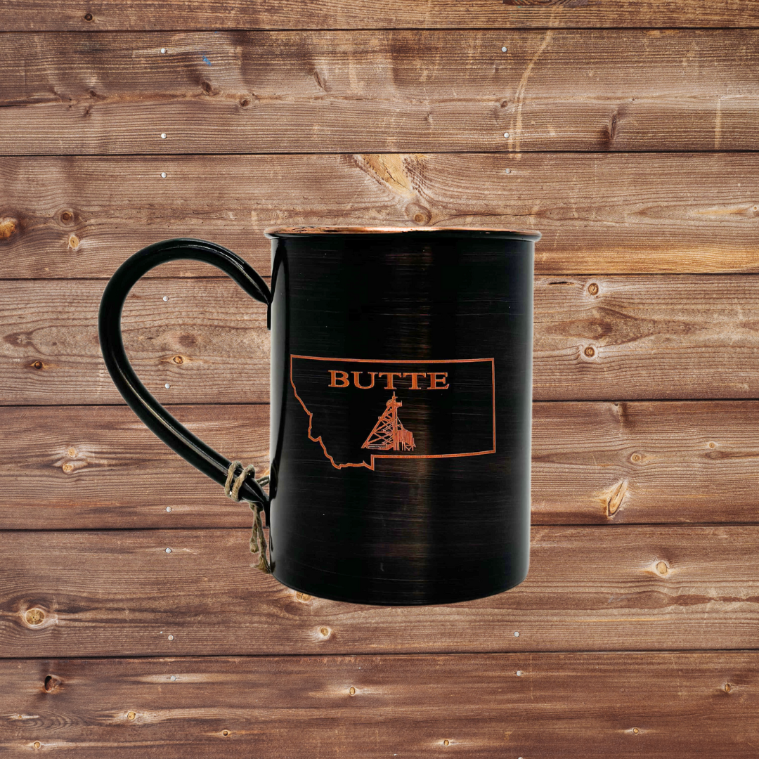 Butte W/ Gallows Frame Copper Mug