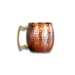 Shiny Hammered Copper Moscow Mule Mug