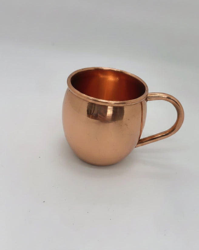 Copper smooth shiny mini mug shooter 2oz