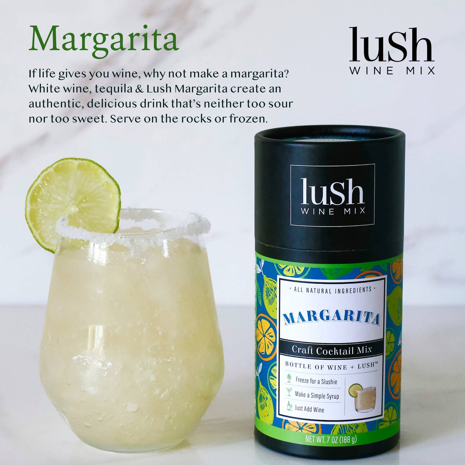 Margarita Canisters 8+ Organic Cocktail & Mocktail Mix