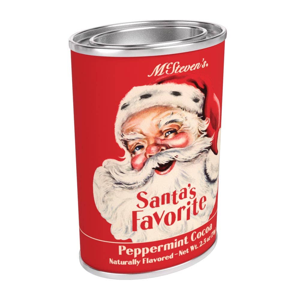 Vintage Santa's Favorite Peppermint Cocoa (2.5oz Tins)