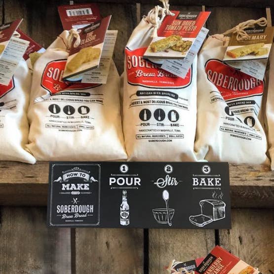 Soberdough Shelf Talker Sign