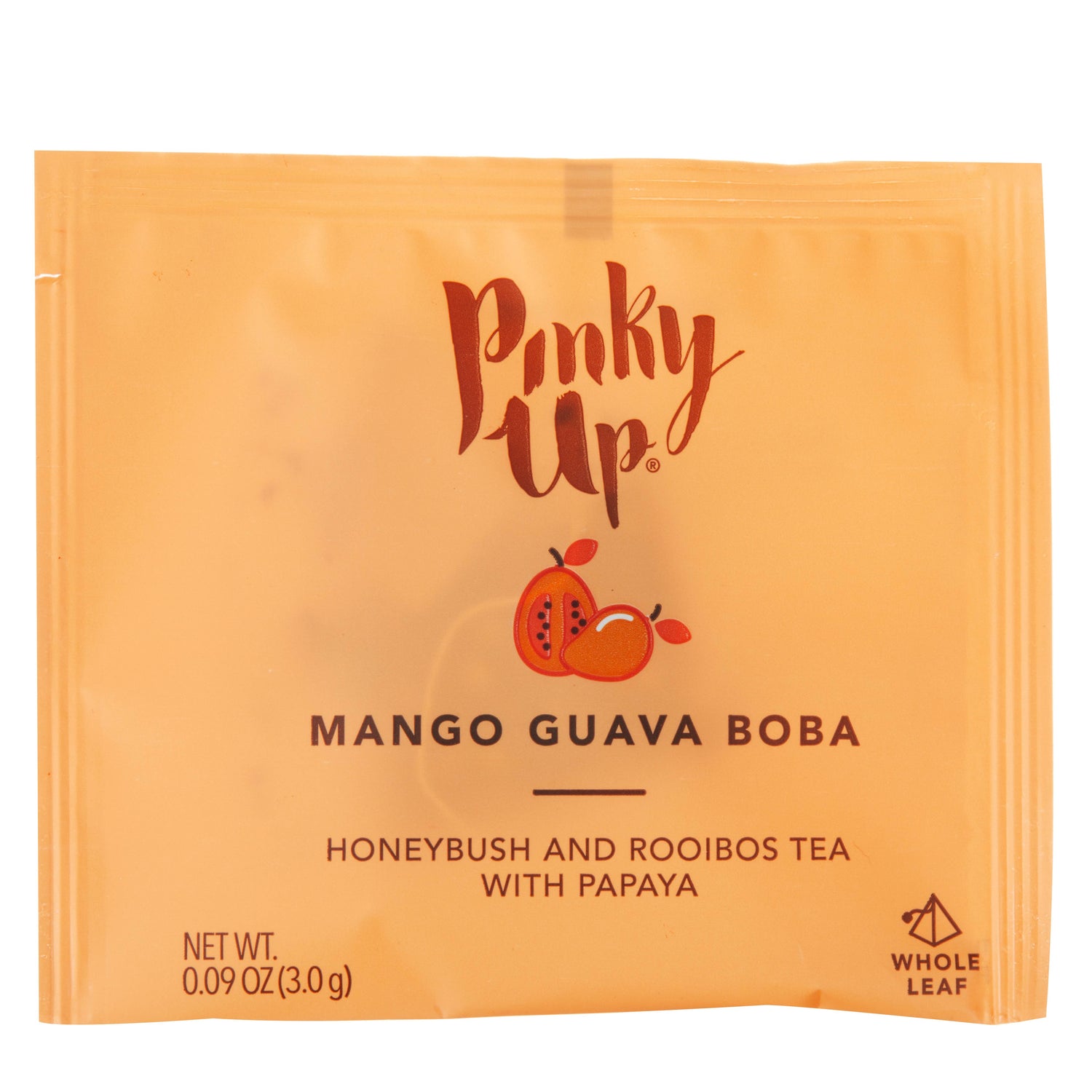 Boba Tea - Mango Guava - Box of 12 Wrapped Pyramid Sachets