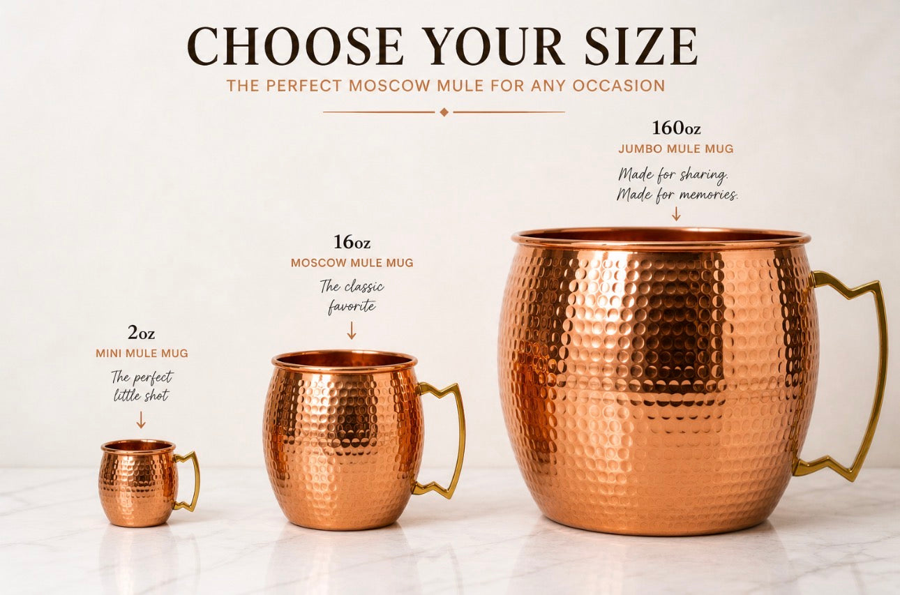 Jumbo Shiny Hammered Moscow Mule Mug