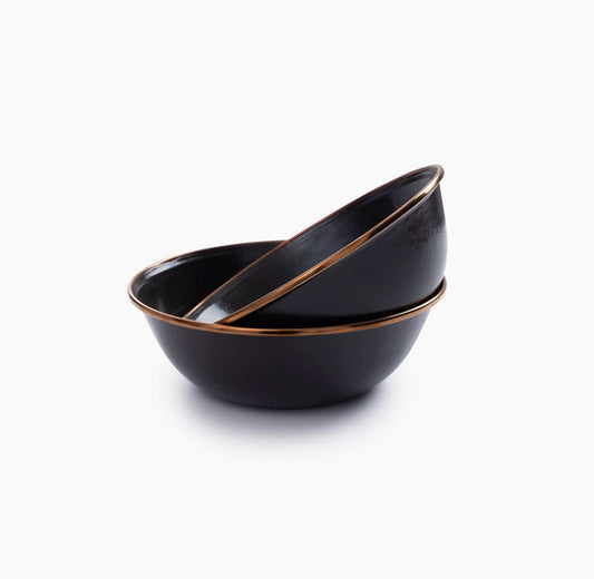 Enamel Bowl Set-Charcoal