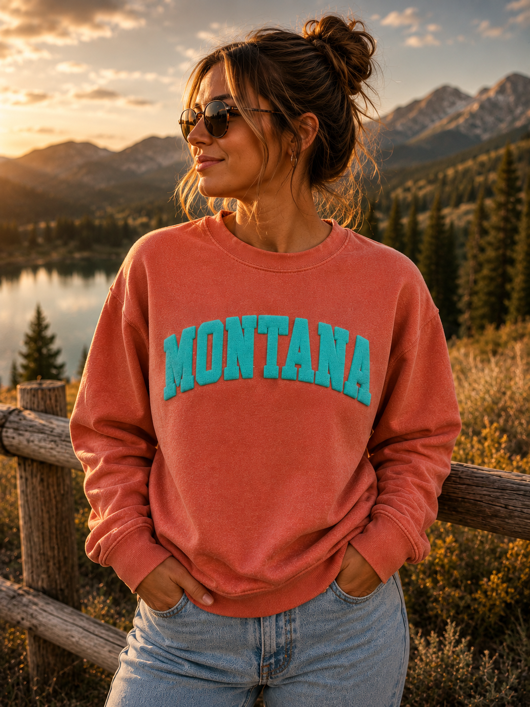 Montana Crewneck Sweatshirt – Terracotta | Comfort Colors