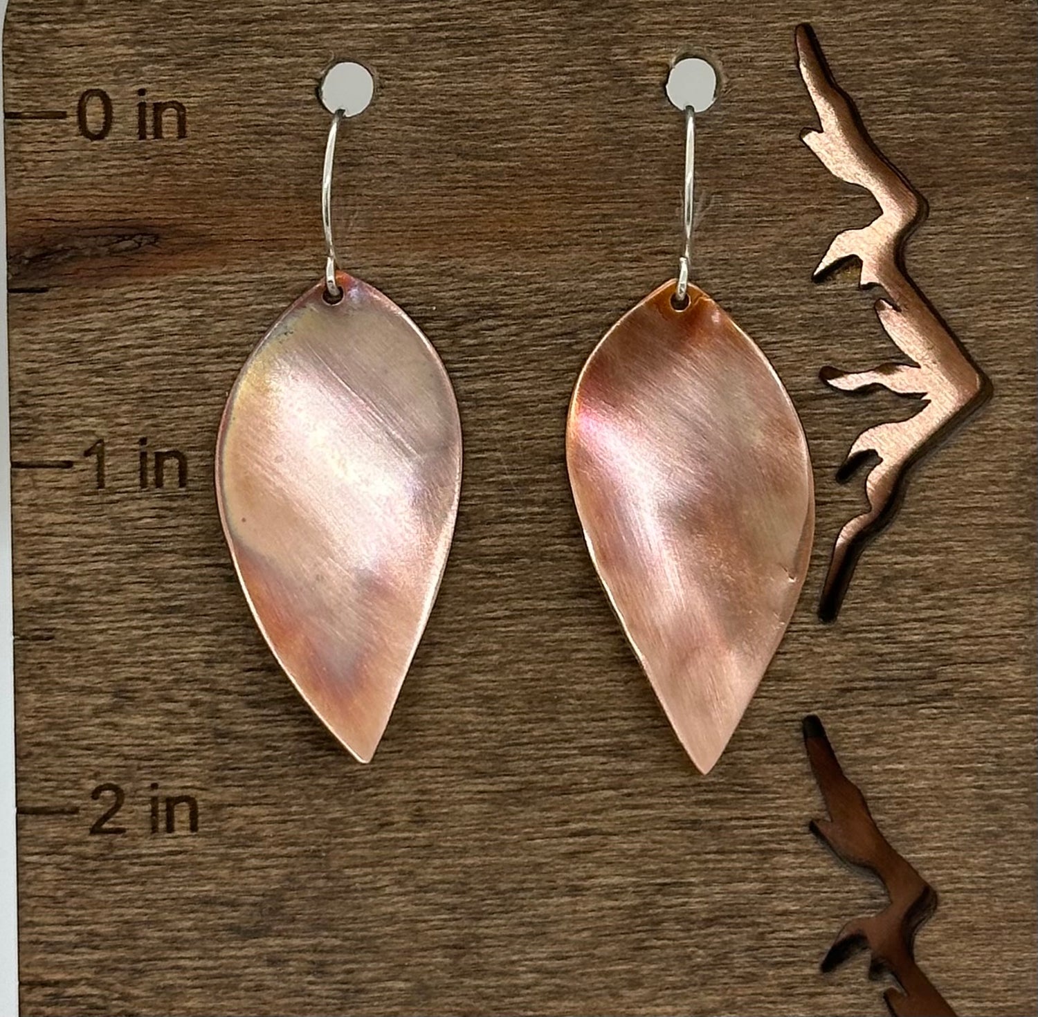 Copper Leaf Earrings
