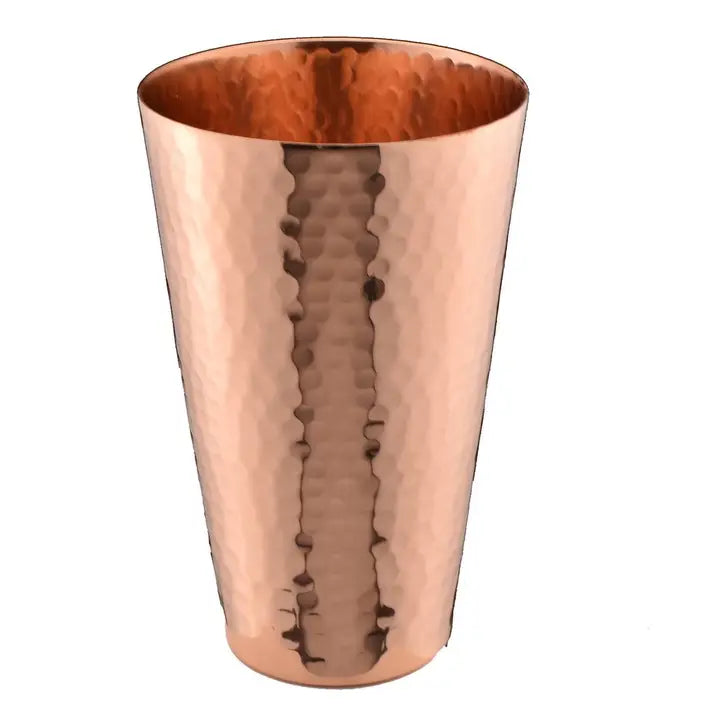 Premium Solid Copper Hammered Tumbler 18oz