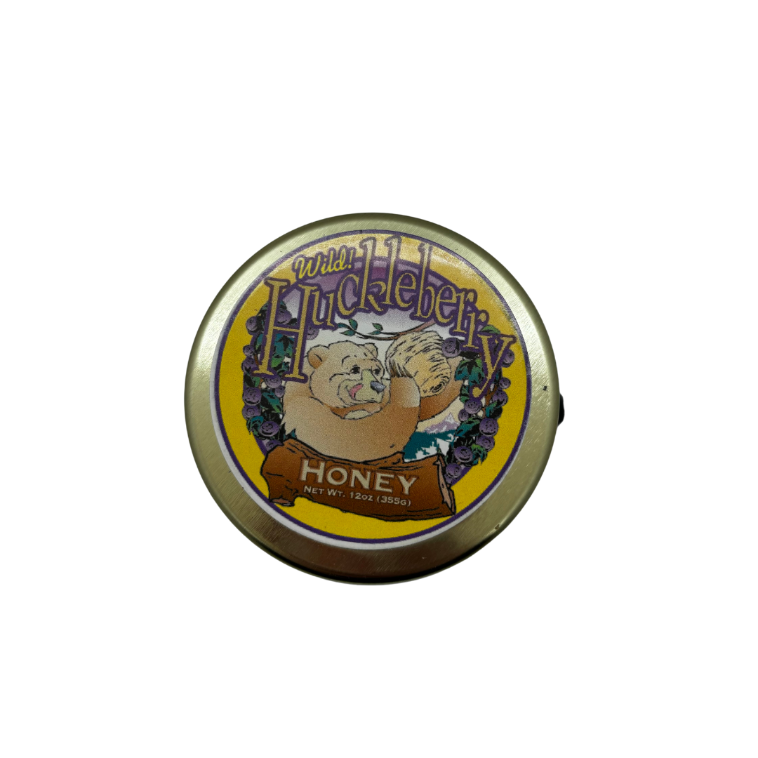 Wild Huckleberry Glass Honey Bear 12oz.