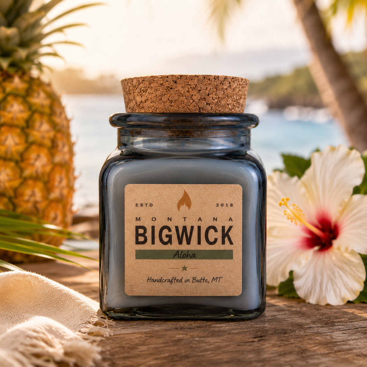 Square Jar- Montana Bigwick Candle