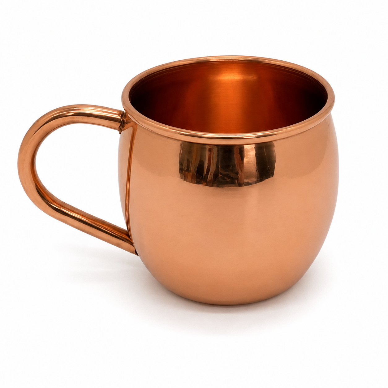 Copper smooth shiny mini mug shooter 2oz