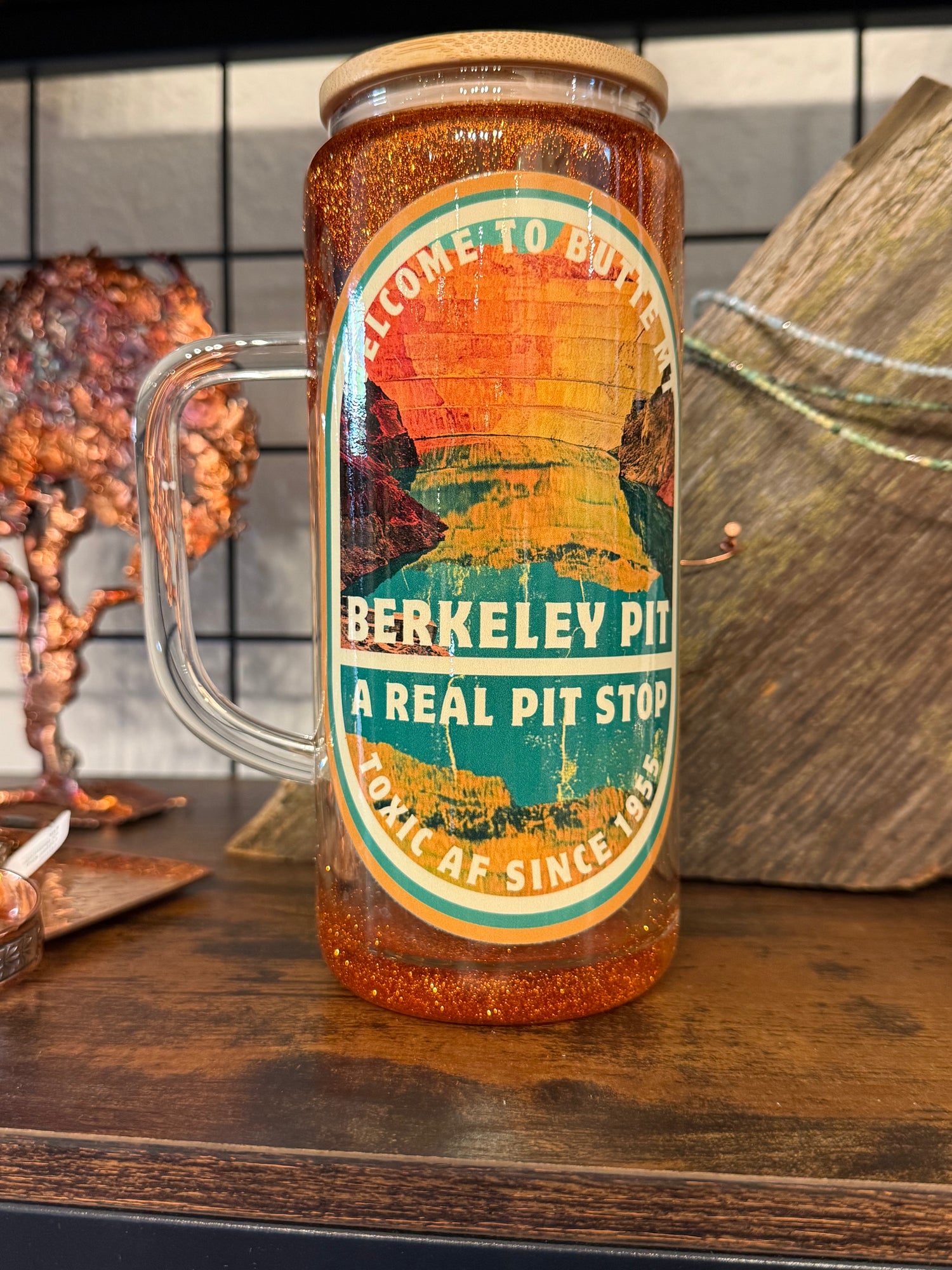 Toxic AF Snow Globe Copper Cup