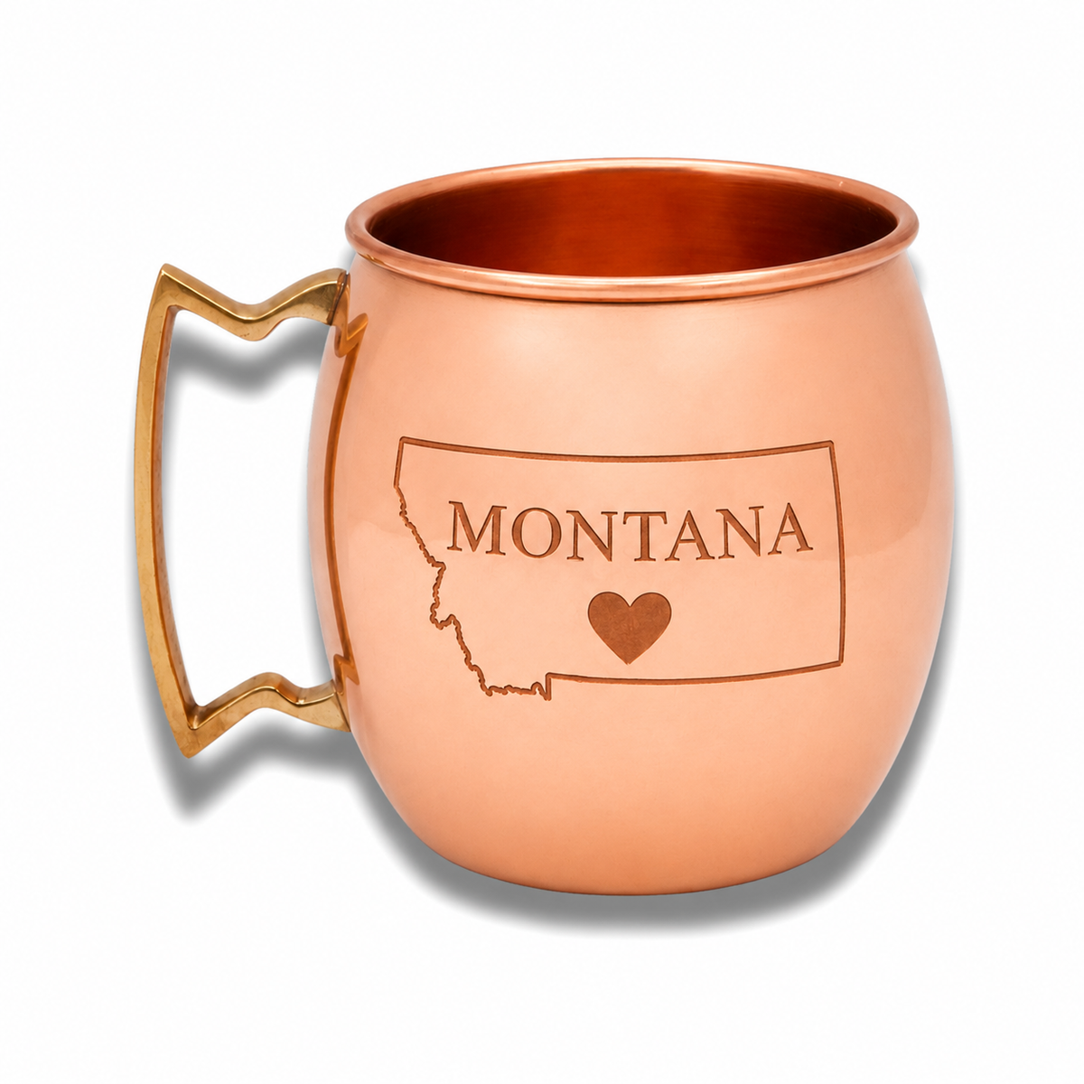 Montana Love Shiny Copper Moscow Mule Mug