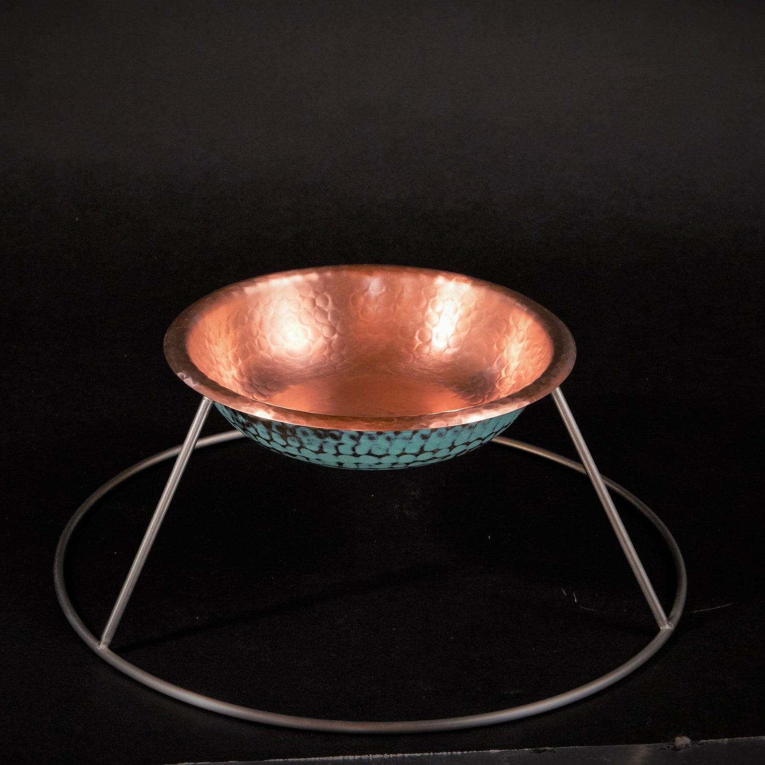 Copper Verdigris Oyster Tray