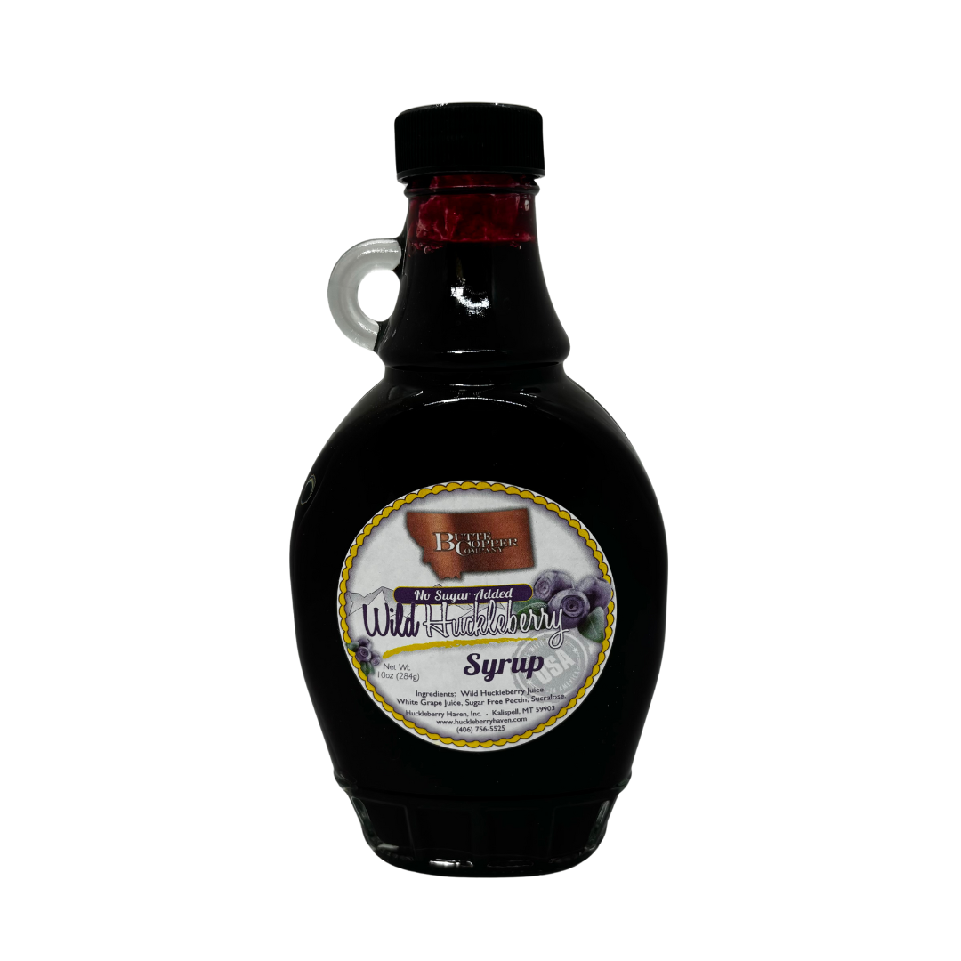 Sugar Free Wild Huckleberry Syrup-10oz