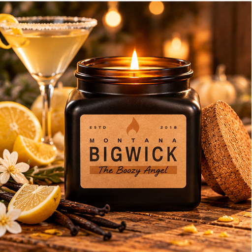 Montana Bigwick Heavy Square The Boozy Angel candle