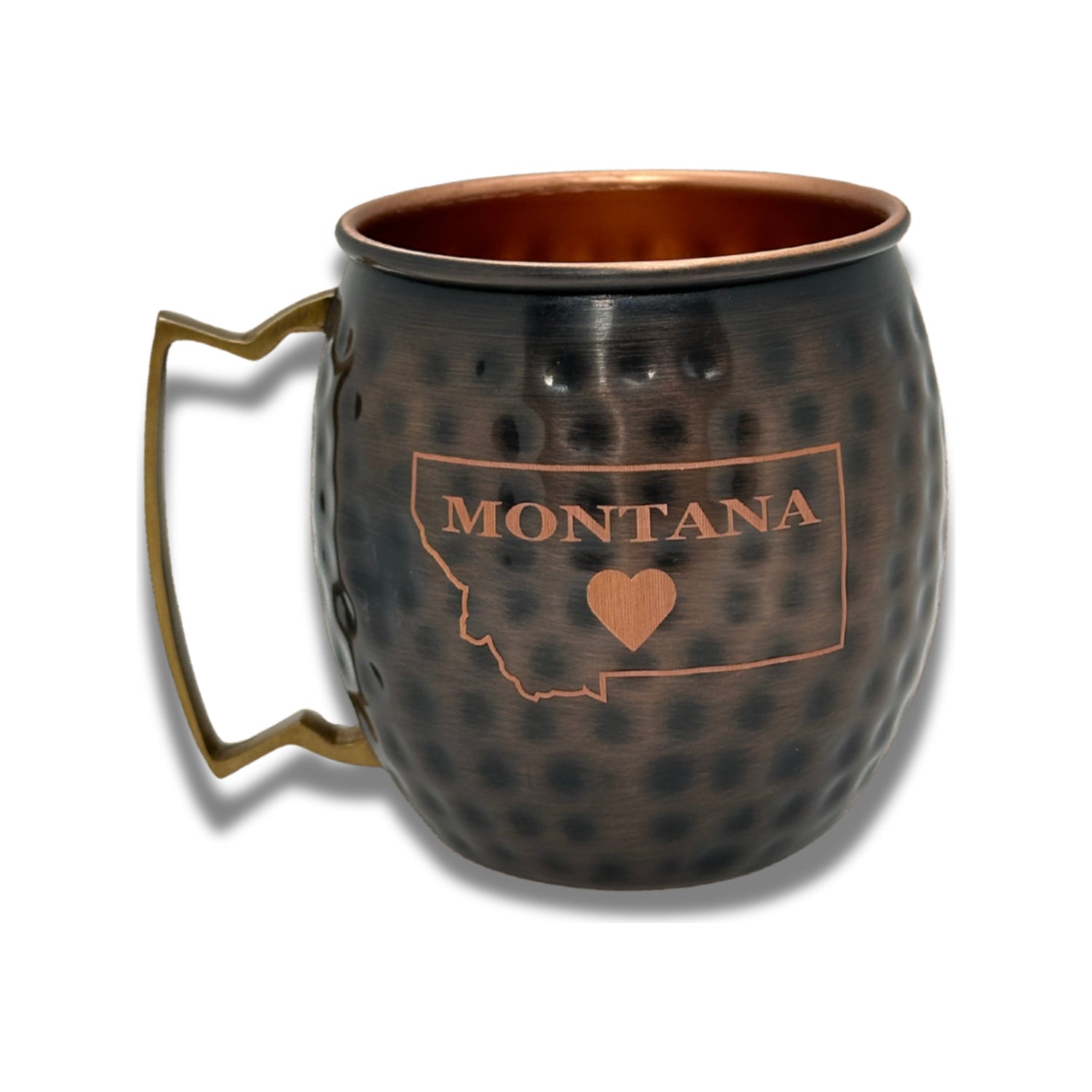 Montana Love Antique Hammered Copper Mug