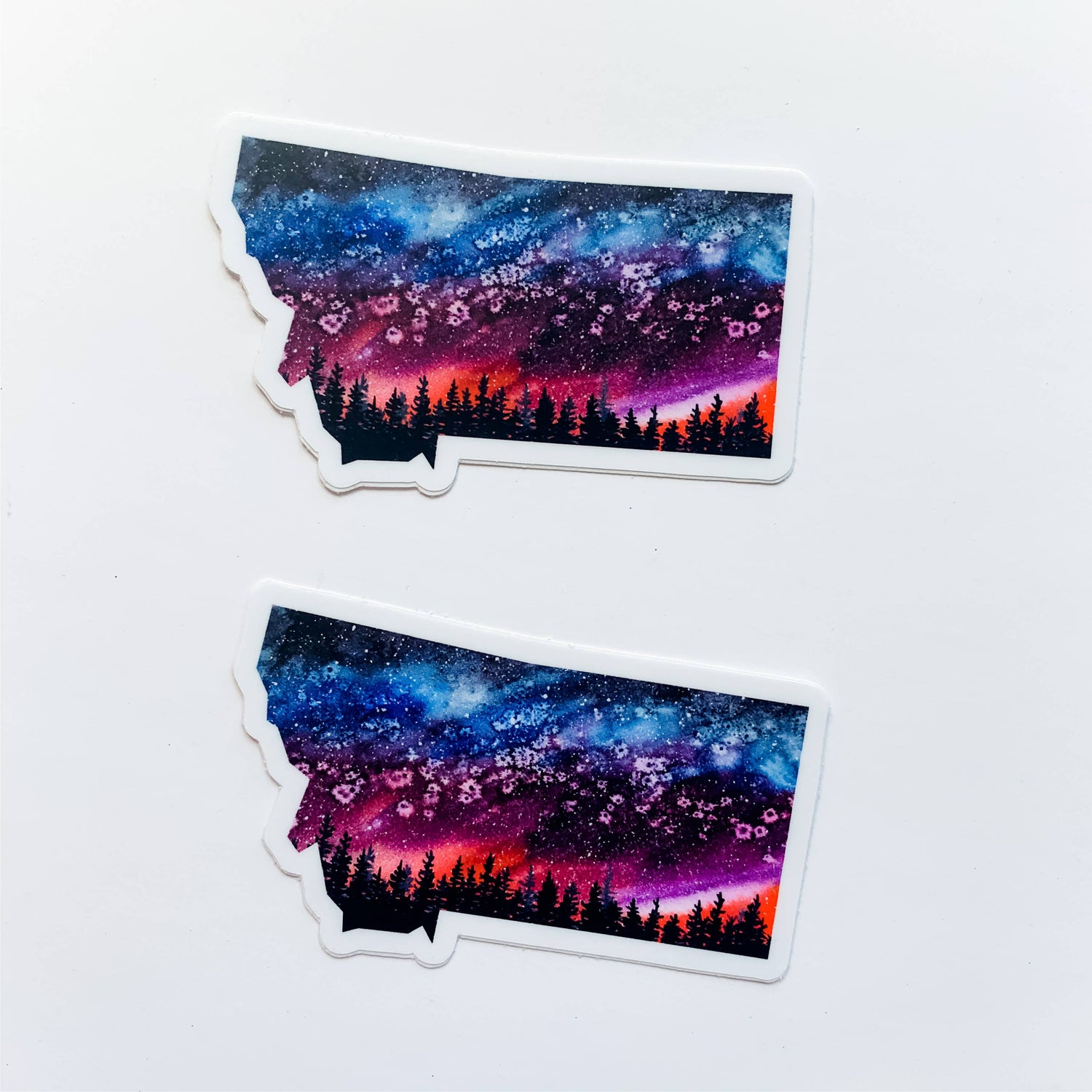 Montana Summer Night Sky State Sticker