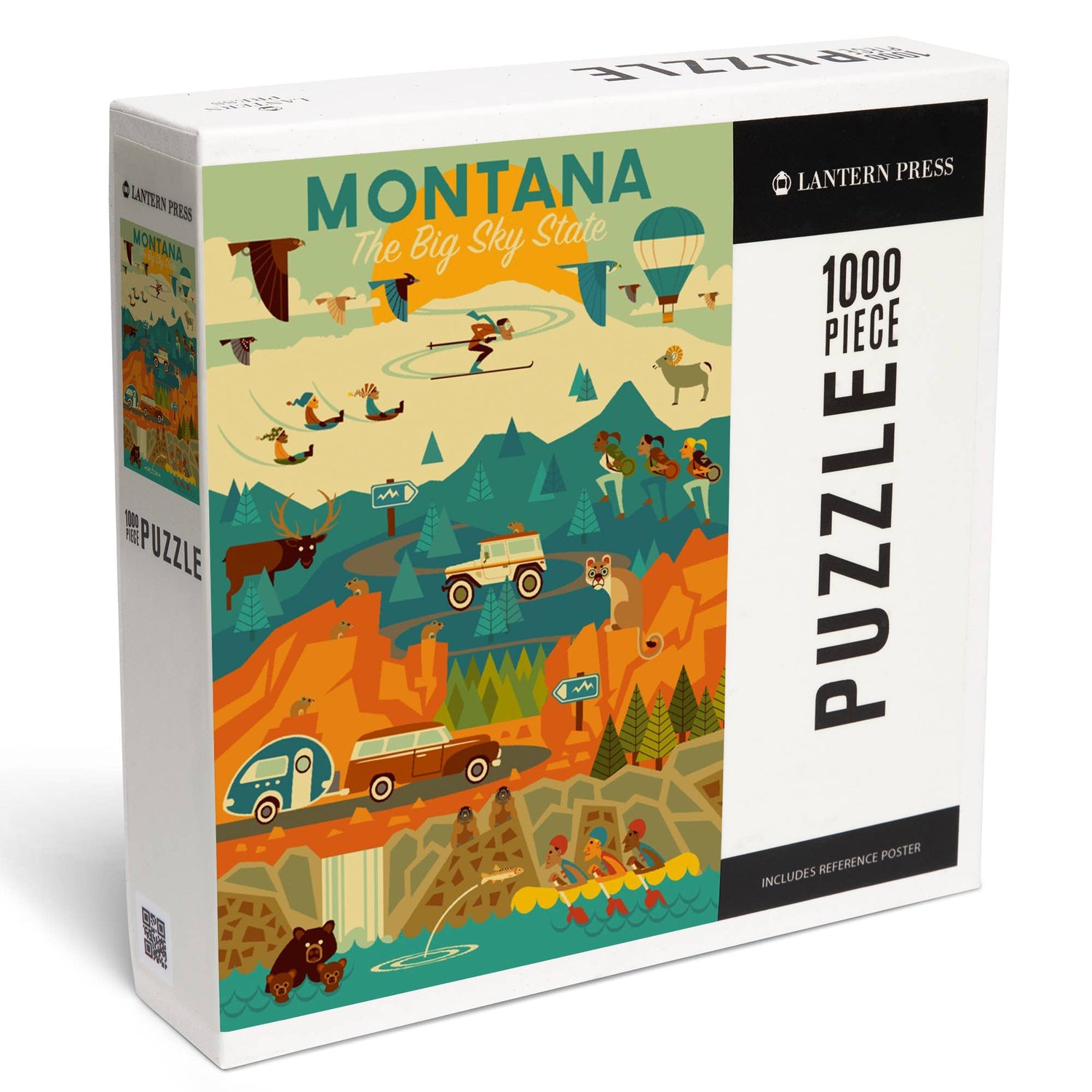 1000 PIECE PUZZLE Montana, The Big Sky State, Geometric
