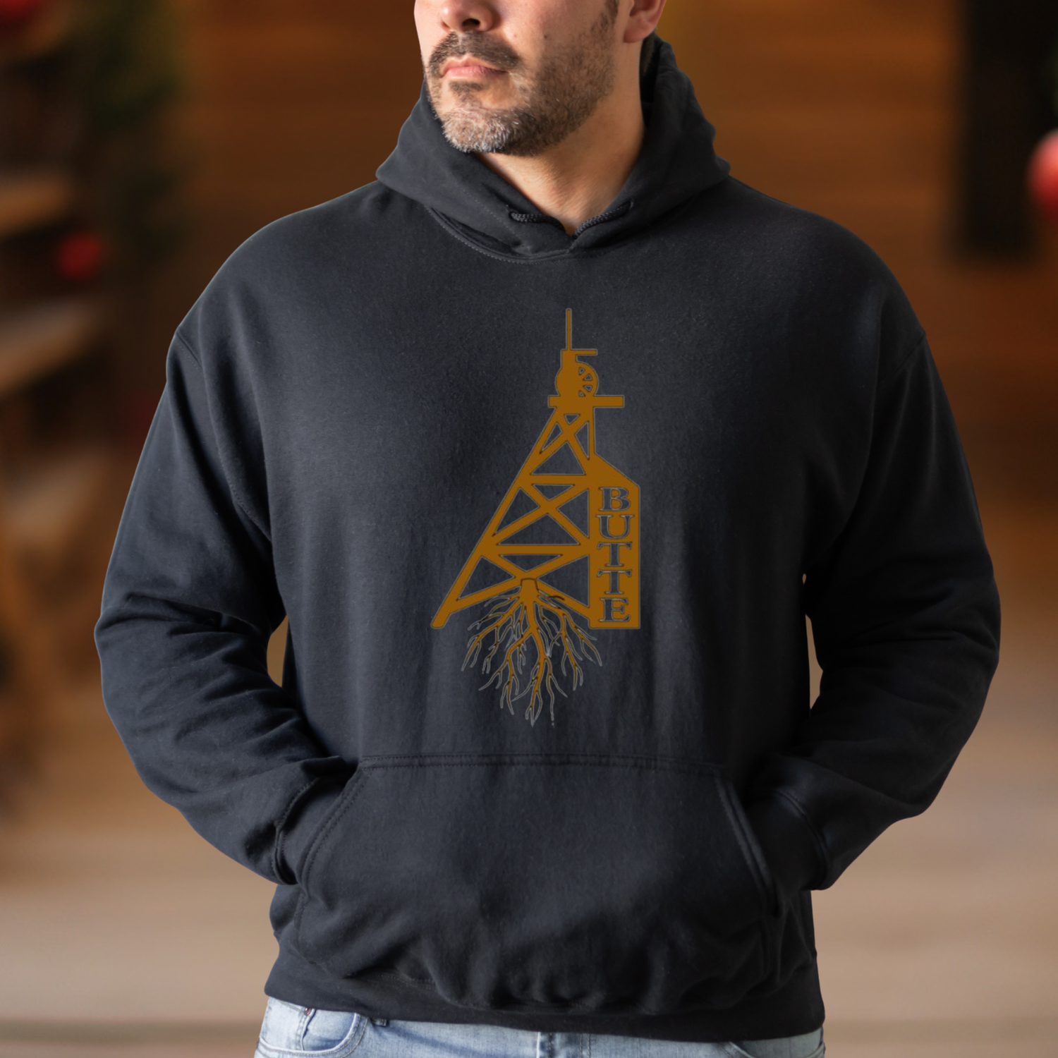 Butte Roots Black Hoodie