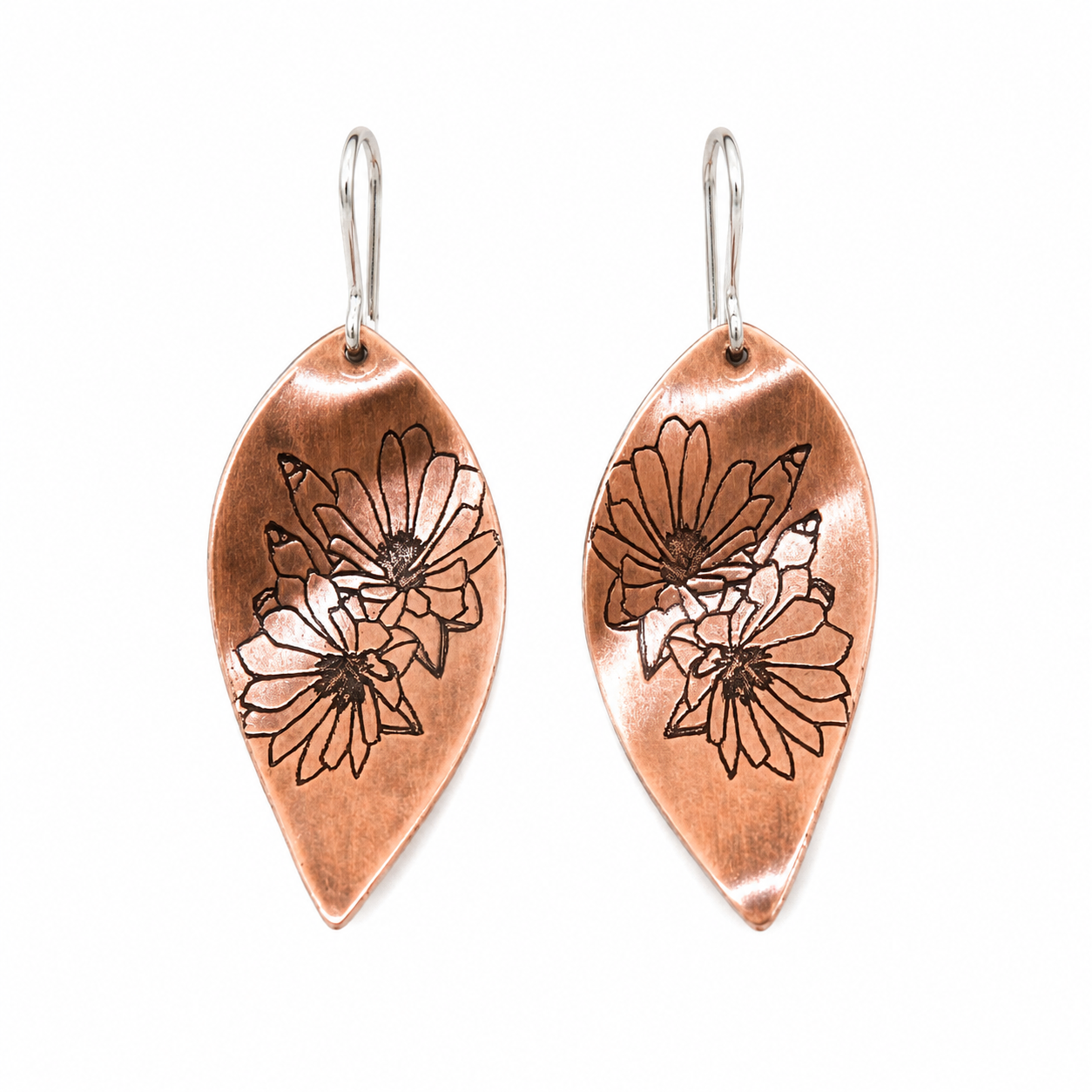 Copper Bitterroot Earrings