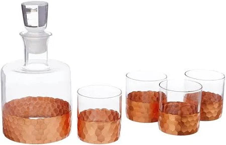 Fitz & Floyd Decorative Whiskey Decanter Set