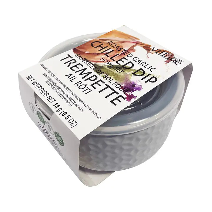Dip Bowl Set With Roasted Garlic Mix