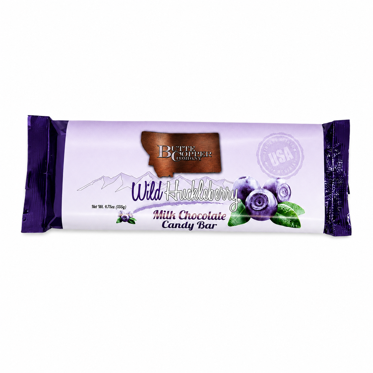 Milk Chocolate Huckleberry Candy Bar