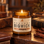 Montana Big Wick Small Amber Mahogany candle