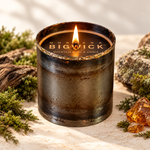 Montana Bigwick Large Rustic Tin Mountain Moss & Amber candle