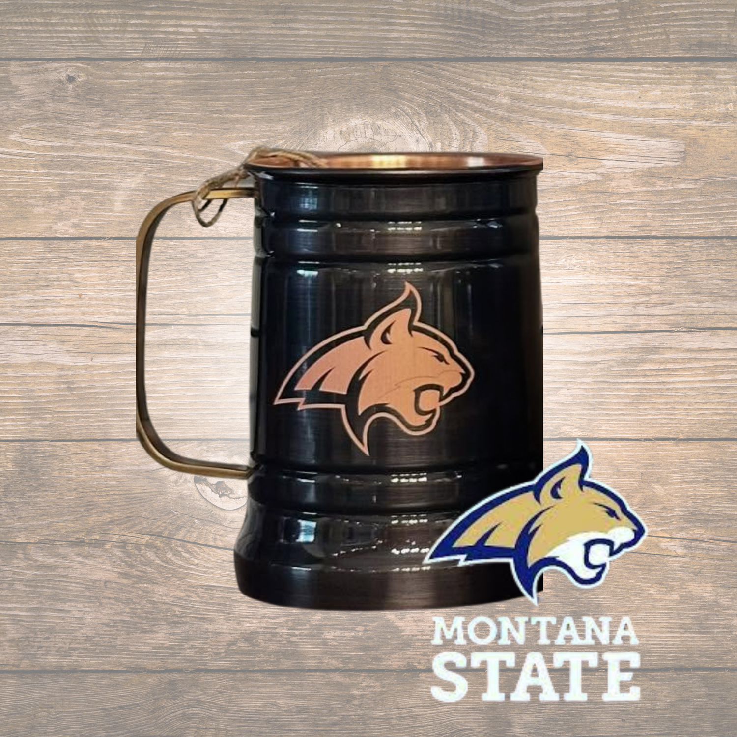 Montana State Bobcats – Antique Copper Tankard