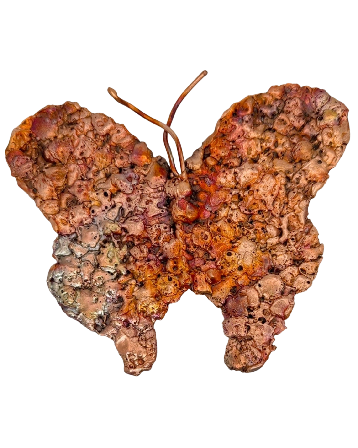 Rainbow Splash Copper Butterfly Wall Art – 10.1oz